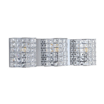 Clara Deco Metal/Crystal Classic Glam LED Vanity Light - JONATHAN Y